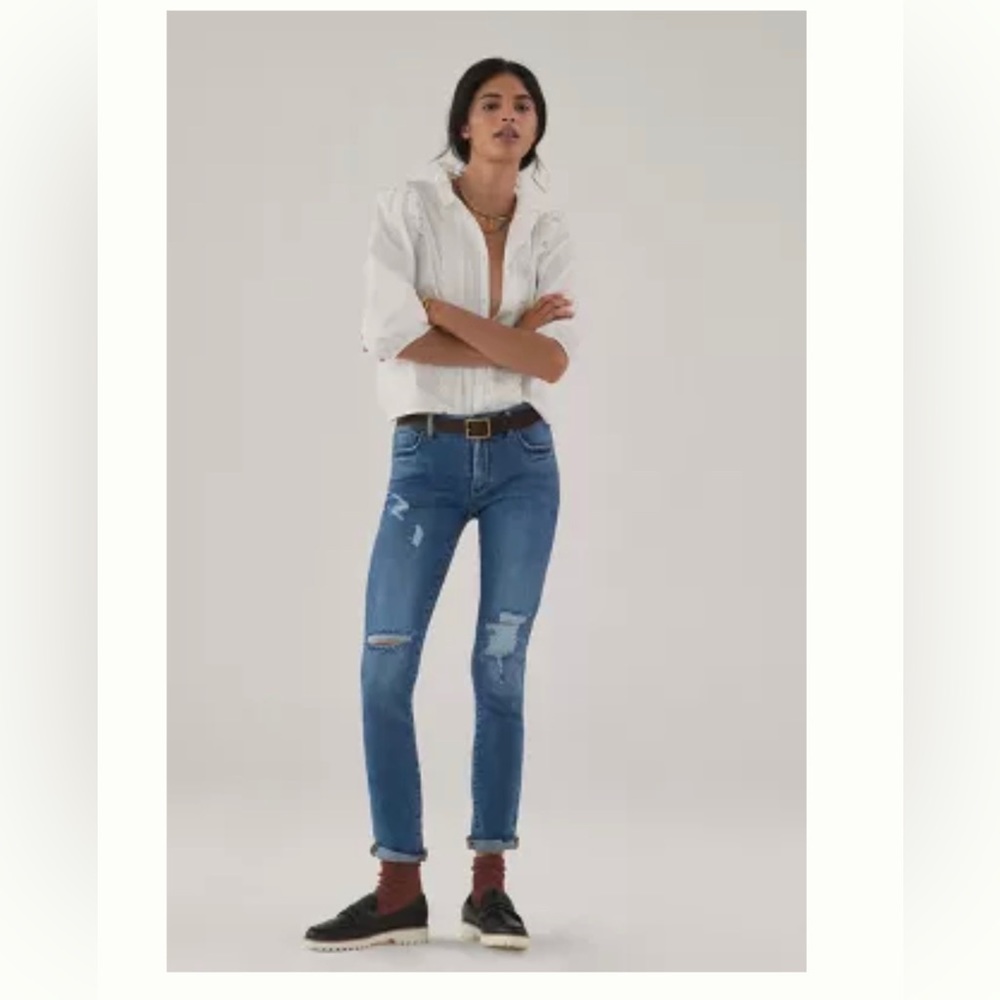 Pilcro Slim Boyfriend Crop Jean, Size 28